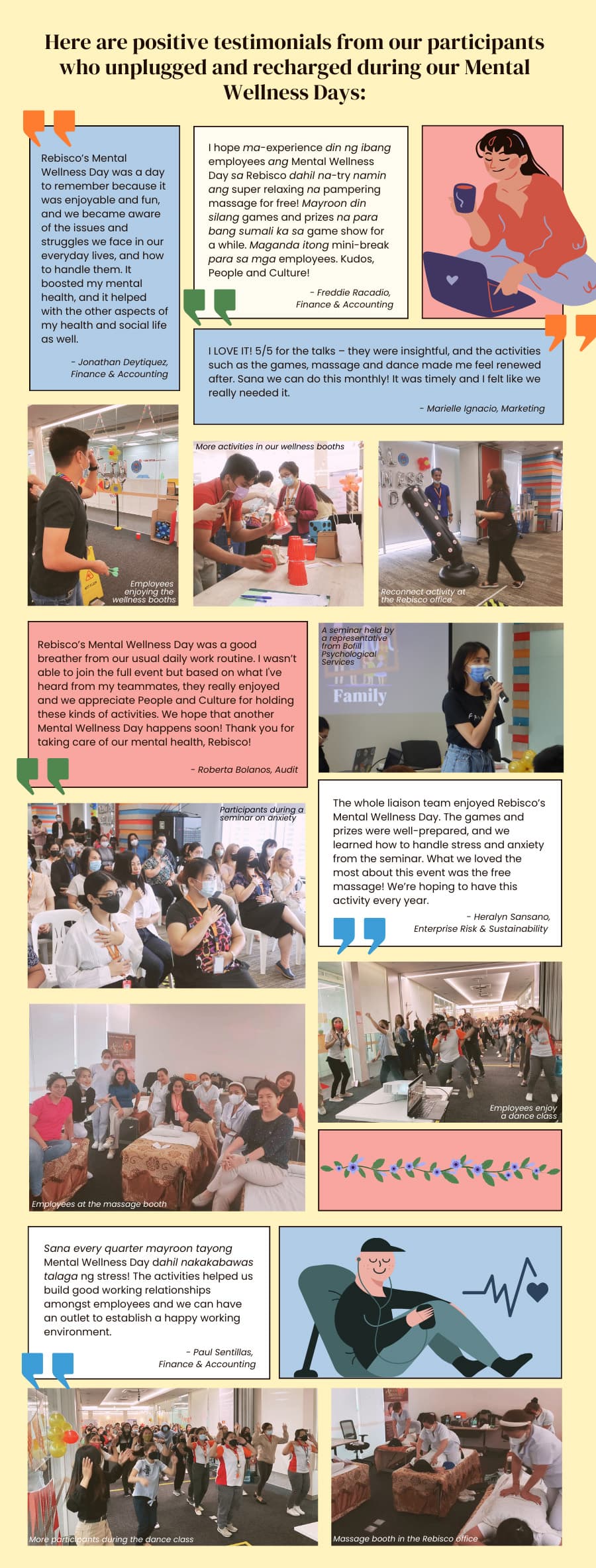 Wellness Beyond Work: Rebisco Nurtures a Happier Workplace through its Mental Health Day