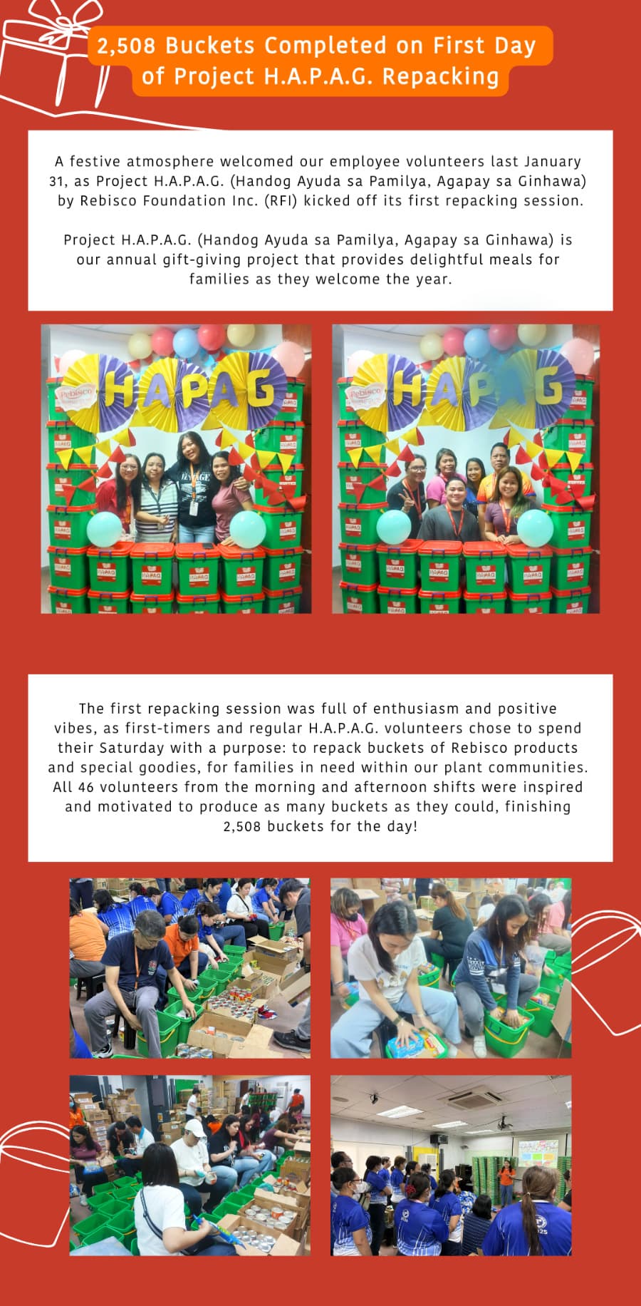 Shared Meals, Shared Happiness through Project H.A.P.A.G.