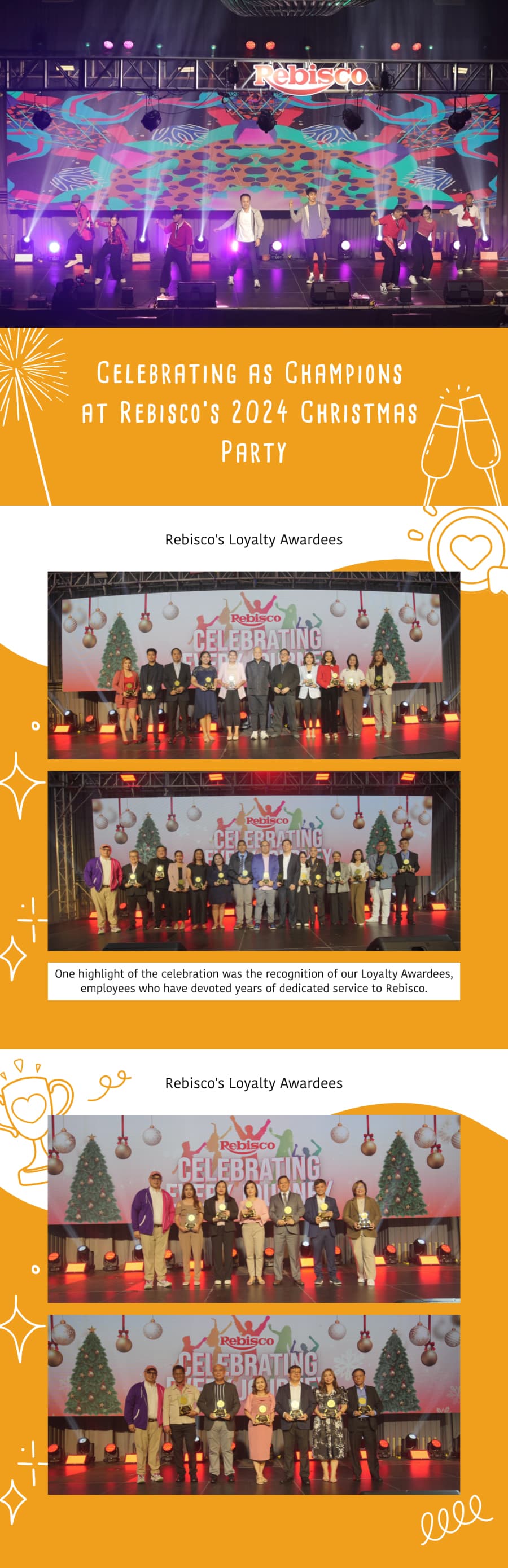 Celebrating as Champions at the Rebisco 2024 Christmas Party