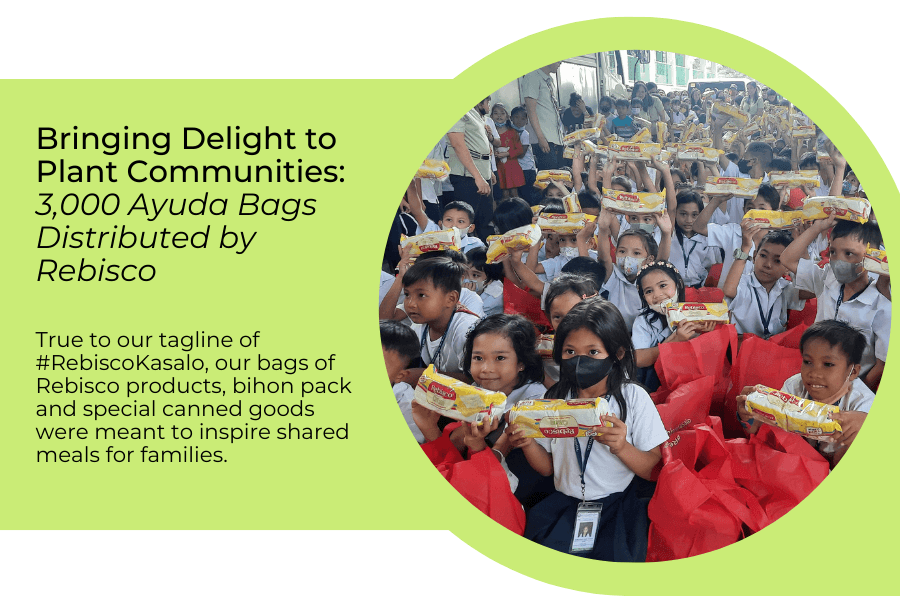 Bringing Delight to Plant Communities: 3,000 Ayuda Bags Distributed by Rebisco