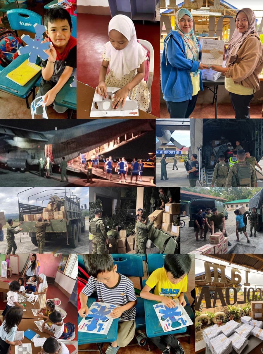 Rebisco and DepEd Lanao Del Norte team up with the MMDA and AFP to Deliver Activity Worksheets!
