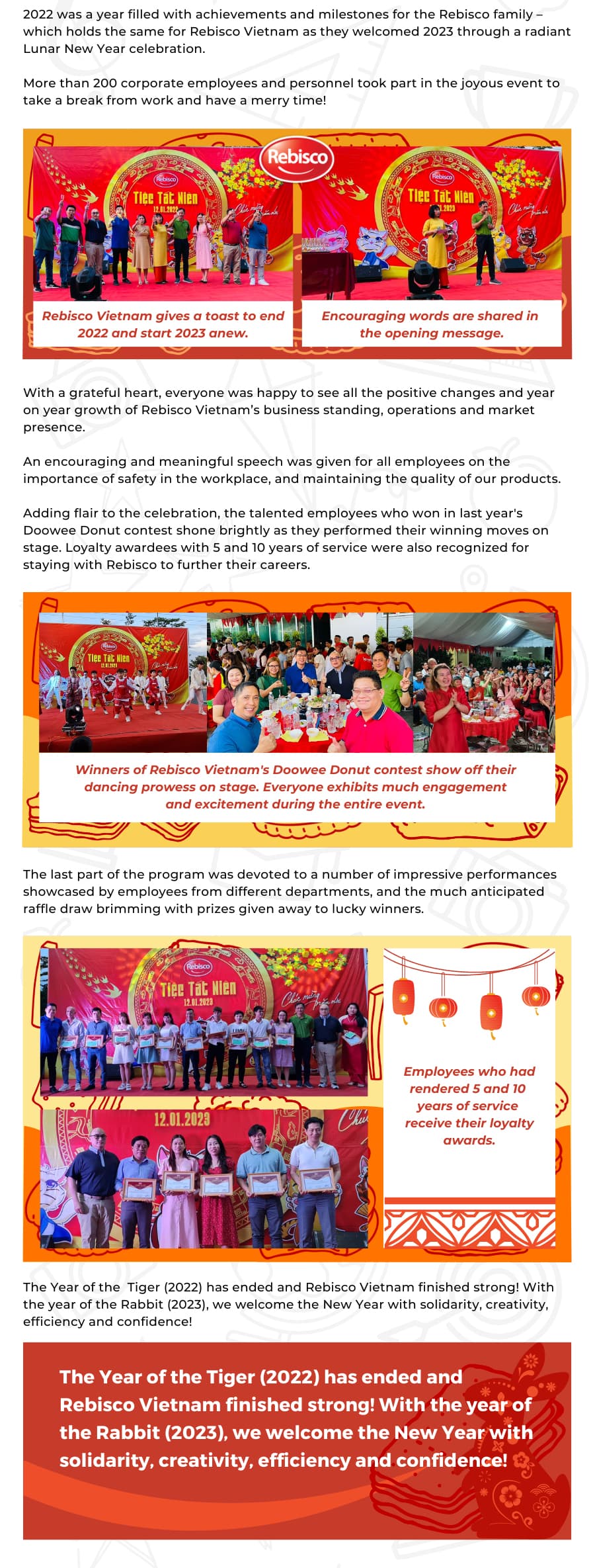 Rebisco Vietnam Welcomes 2023 with a Dashing Lunar New Year Celebration