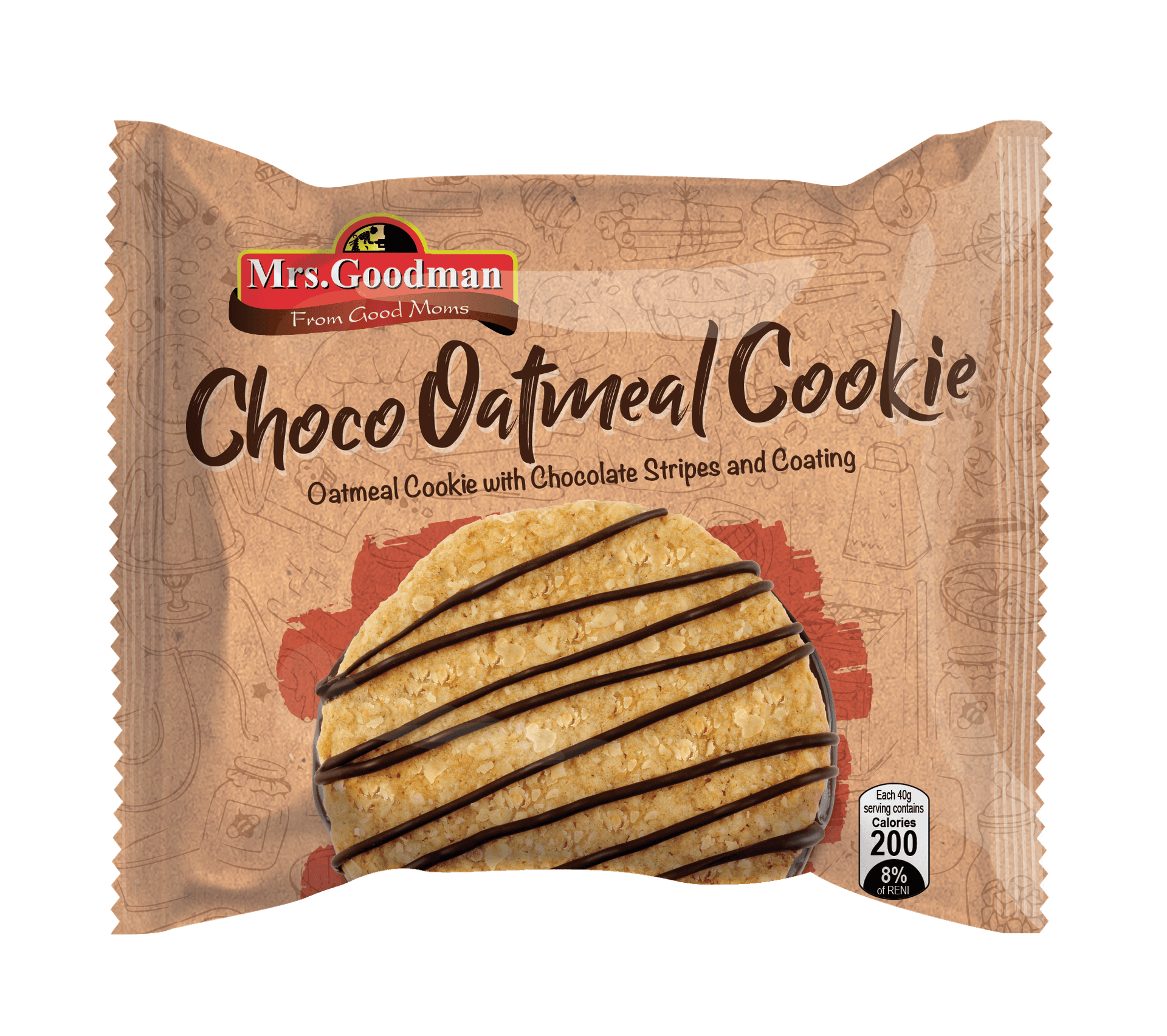Mrs Goodman Choco Oatmeal Cookies