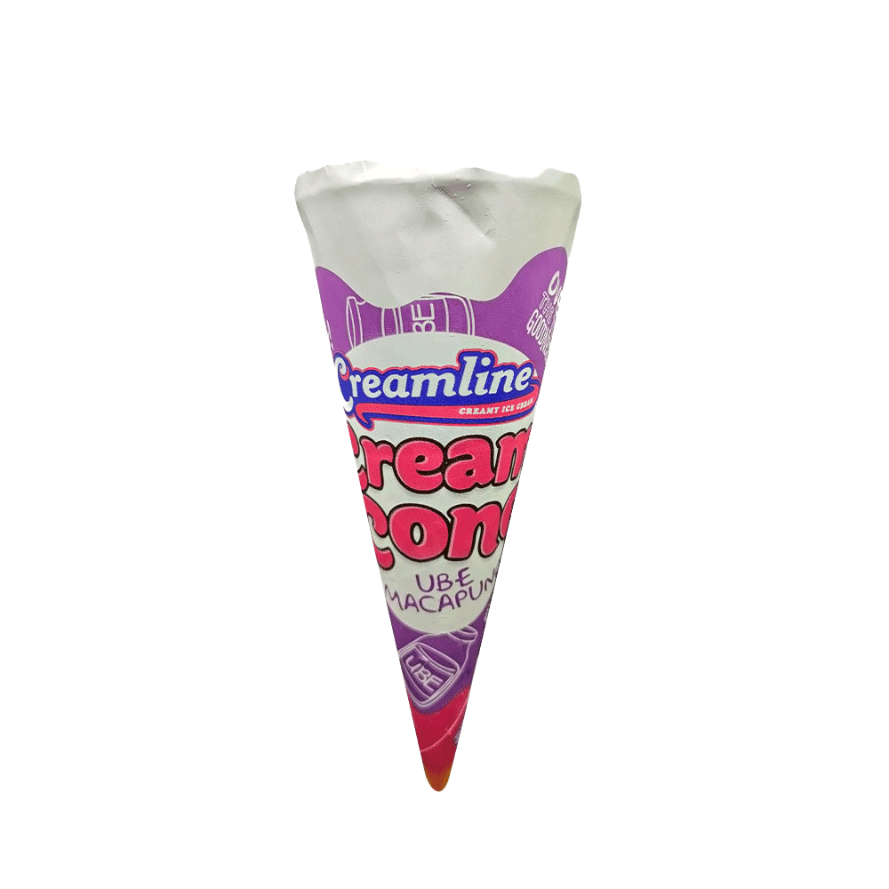 Cream Cone Ube-Macapuno