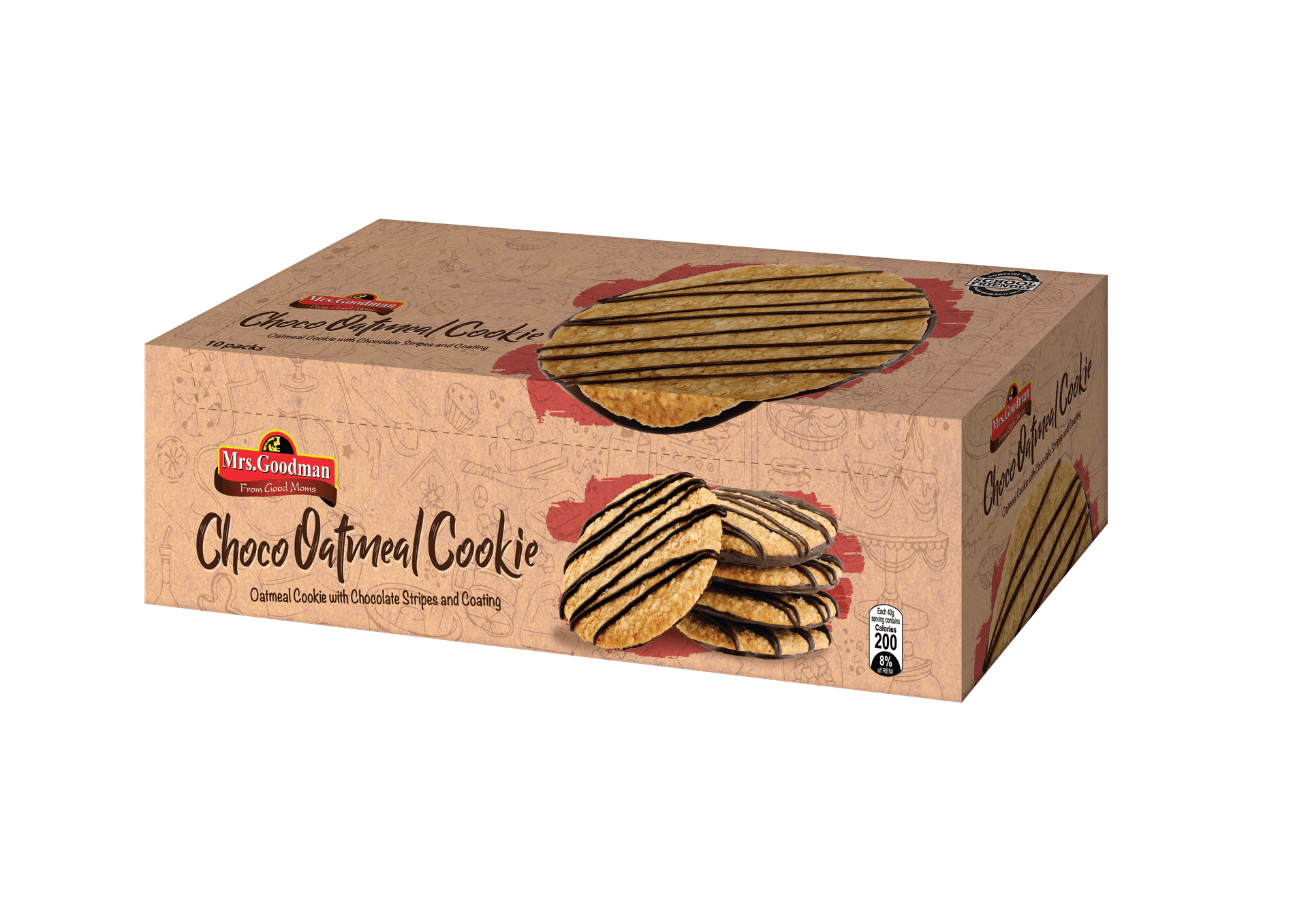 Mrs Goodman Choco Oatmeal Cookies gallery image 1