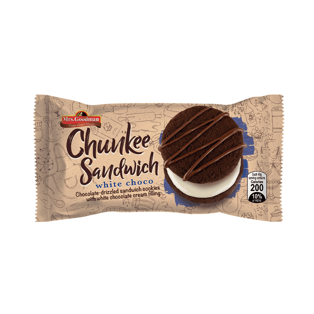 Mrs Goodman Chunkee Sandwich White Choco