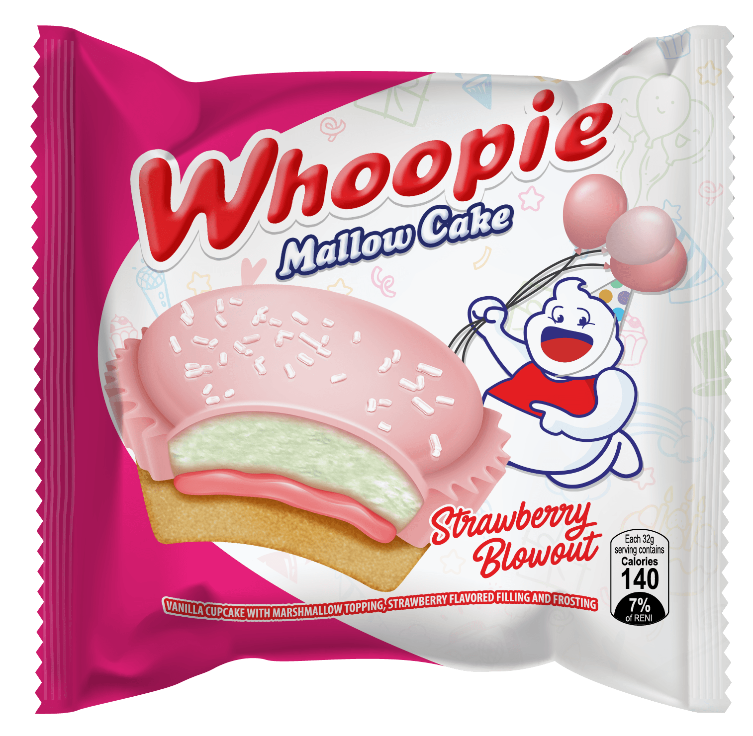 Whoopie Mallow Cake Strawberry Blowout