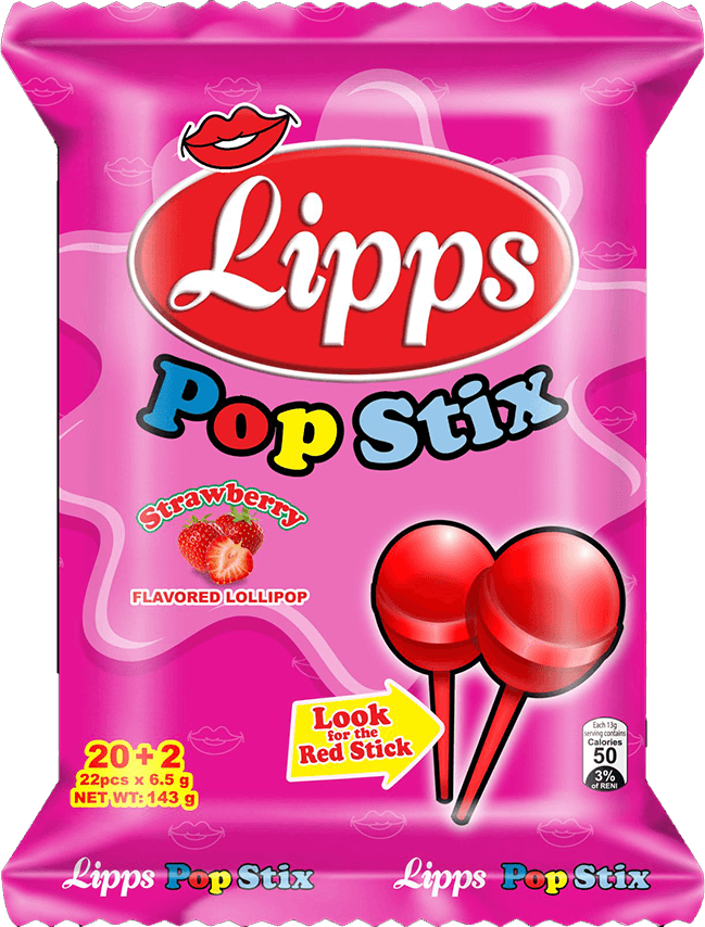 Lipps Popstix Strawberry (20X60)