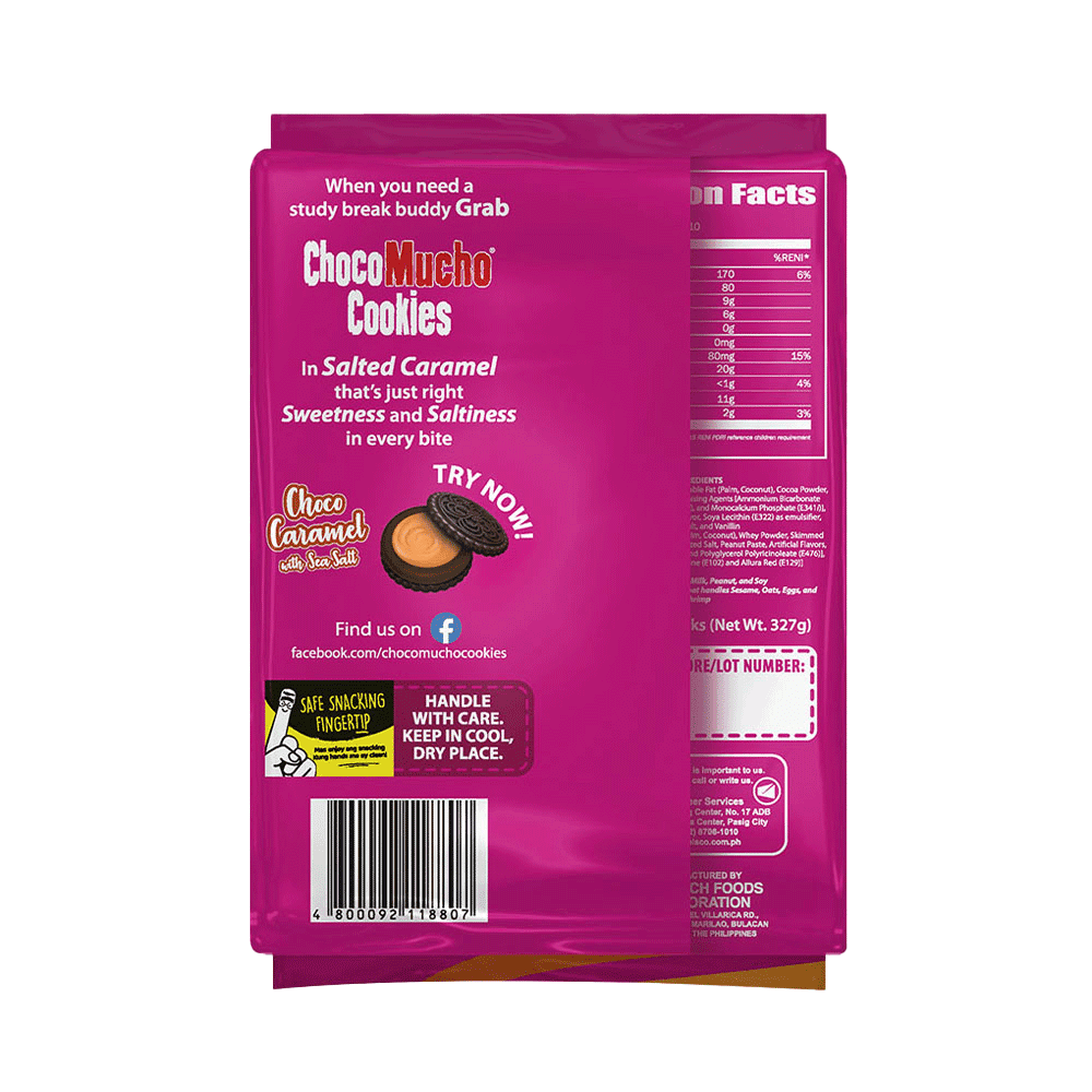 Choco Mucho Cookie Sandwich Choco Caramel w/ Sea Salt gallery image 2
