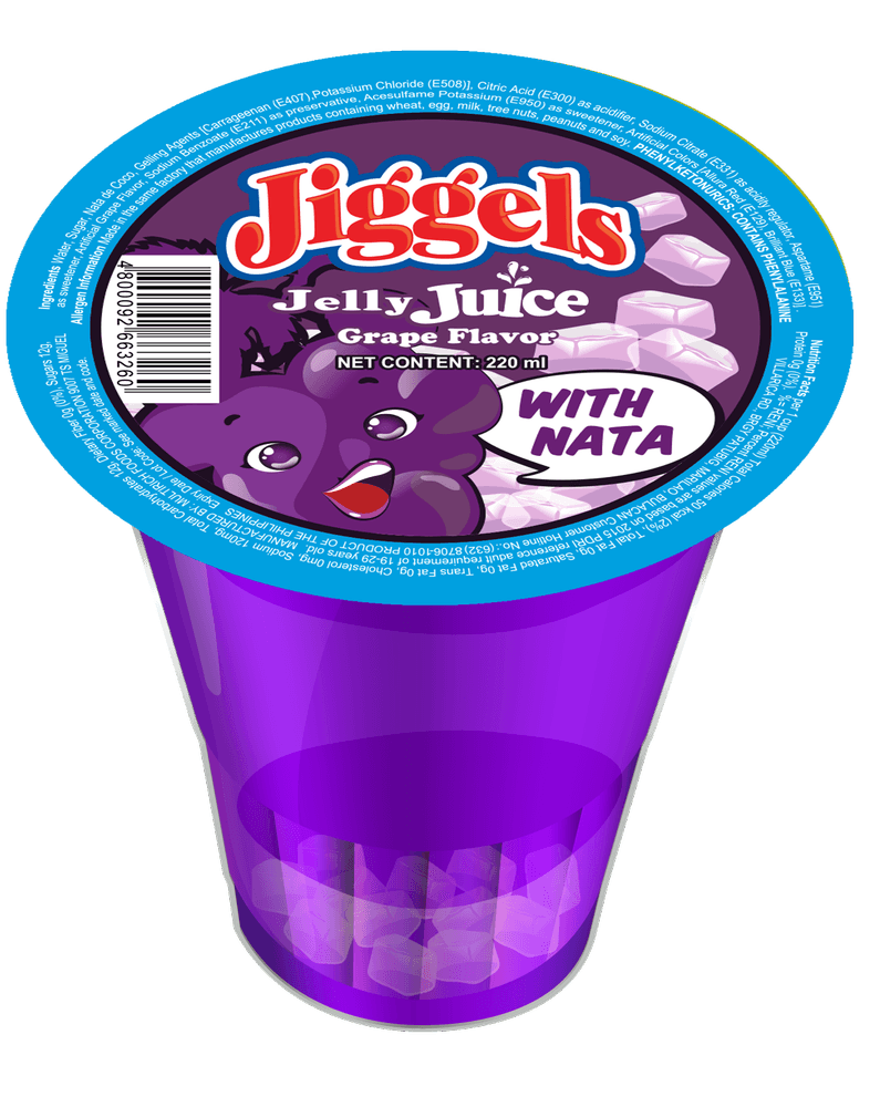 Jiggels Jelly Juice Grapes Flavor w/ Nata