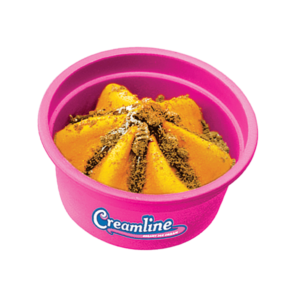 Cream Cup Peach Mango Crumble