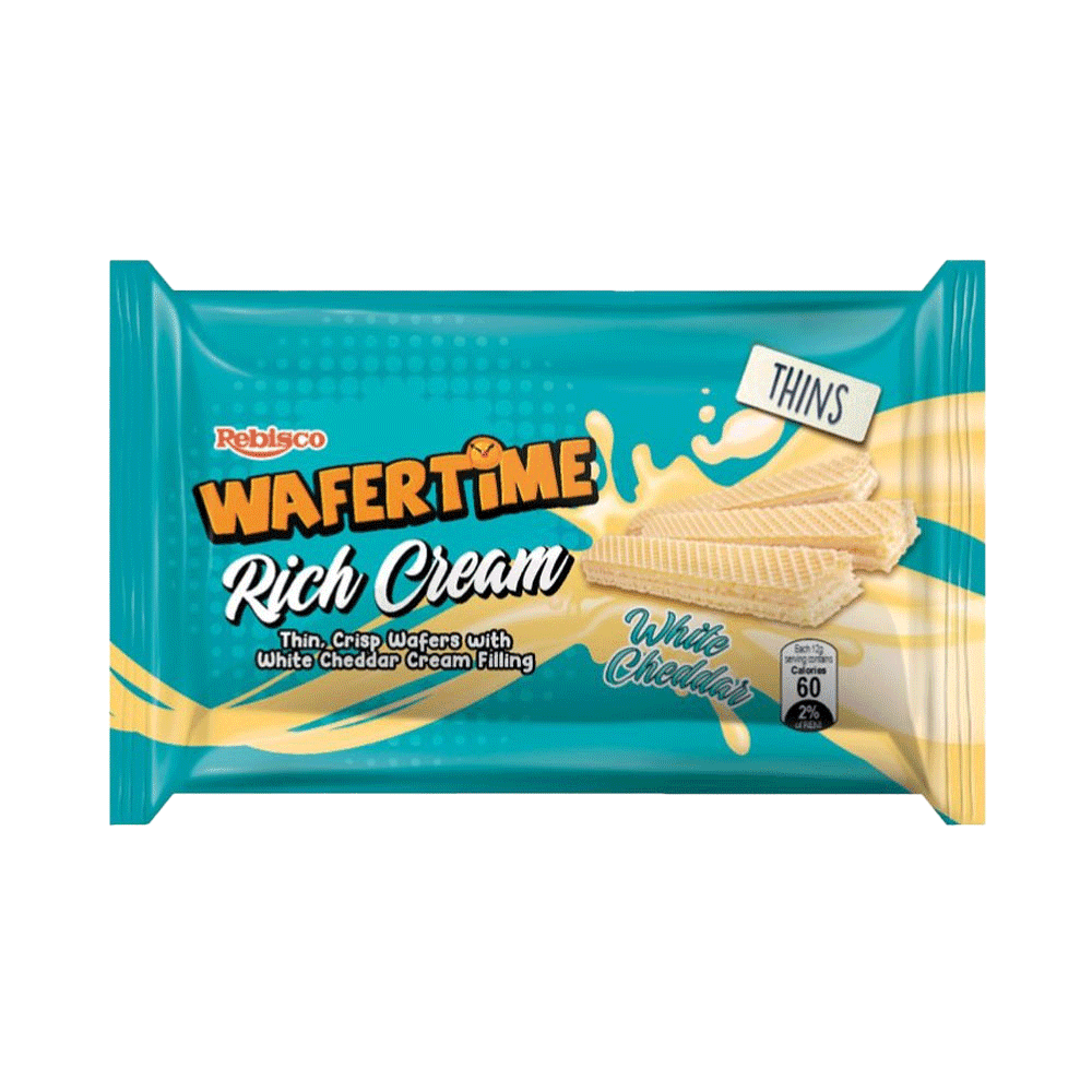 Wafertime Rich Cream Thins White Cheddar