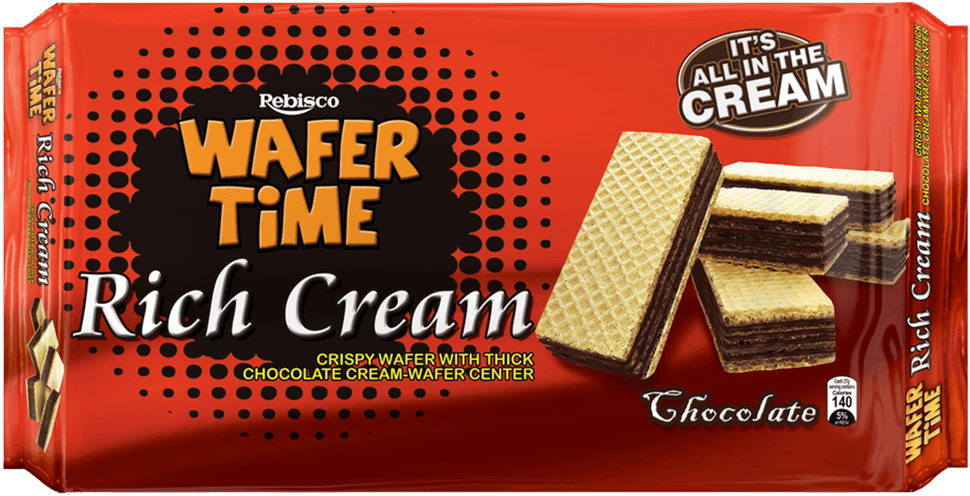 Wafertime Rich Cream Wafers Chocolate gallery image 1