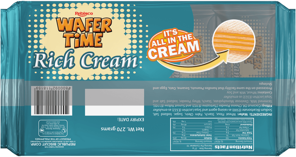 Wafertime Rich Cream Wafers Cheese gallery image 2