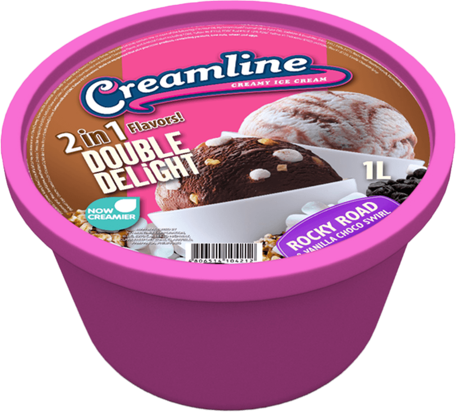 Double Delight Rocky Road and Vanilla Choco Swirl